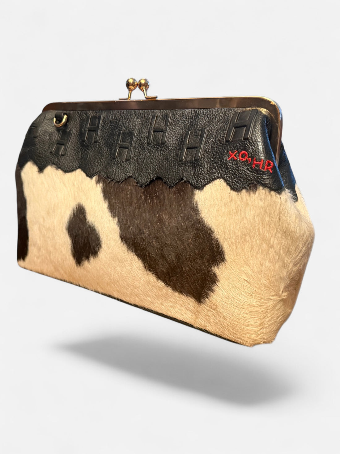 Frontier Large | Chocolate Piebald Cowhide